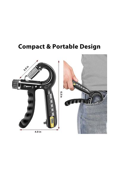 pekial 60 Kg - 5 Kg Adjustable Original Counter Hand Spring, 1 Piece Wrist Muscle Strengthener