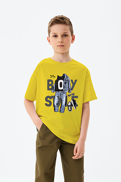 MYADA Tricou pentru băieți cu imprimeu în stilul băiatului