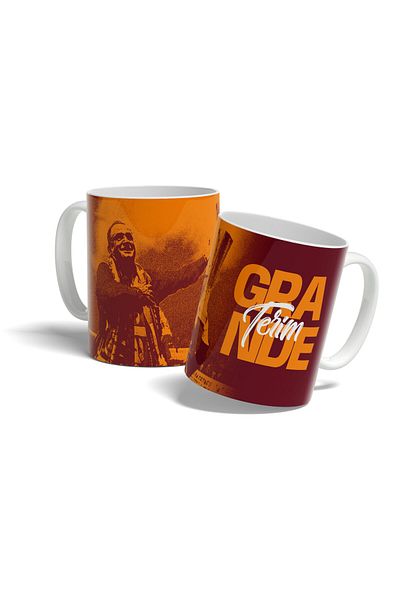 OFFSIDE Yellow Red Conqueror Term Mug Cup Grande Term Design Printed Coffee Mug Gift Porcelain Mug