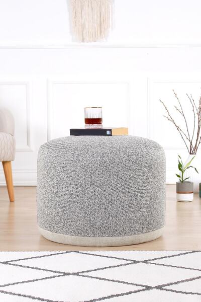 Lorencehome Cedre Puf - Gri