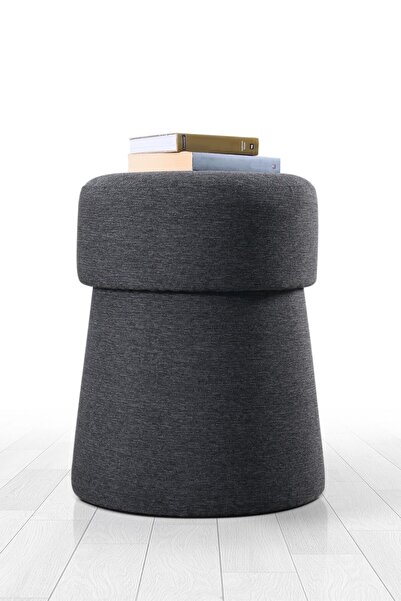 Lorencehome Beans Puf - Koyu Gri