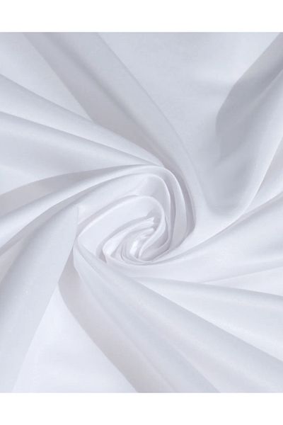 yağmur zebra White Minimalist Design Satin Sunshade Background Curtain - Non- Pleated