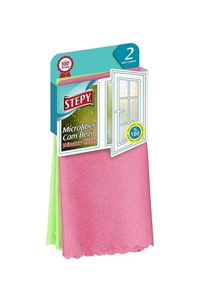 STEPY Microfiber Glass Cloth 2 Pack