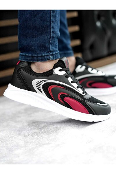 Weynes Мъжки черни ортопедични ежедневни маратонки с връзки и връзки Wsb0914