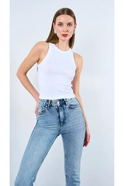 Tublue Moda TUBLUE ΓΥΝΑΙΚΕΙΟ ΛΕΥΚΟ ΚΑΜΙΖΟΛΙ ΜΕ ΤΥΠΩΜΕΝΟ ΣΧΕΔΙΟ ΑΘΛΕΤΙΚΟ ΚΡΟΠ