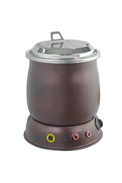 ÖZEN ENDÜSTRİYEL MUTFAK Çorba Isıtıcı Cadı Kazanı Çorba Potu 10 Lt. Elektrikl...