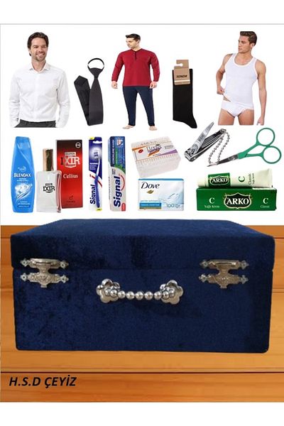 Sonem Çeyiz Cămașă de mire, papuci, set cosmetic 1002