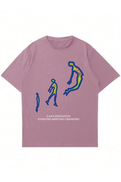 Mad&Calf Μπλουζάκι Unisex I Am Constantly Printed Crew Neck Oversize