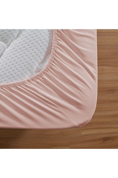 Altın Yaprak BATTAL SIZE ELASTIC 100% COTTON COMBED BED Sheet + 2 Pillowcases (50x70 cm)