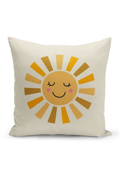 Bertille Home Child Baby Series Double-Sided Digital Printed Throw Pillow Case (Kids Children Cushion Cover)