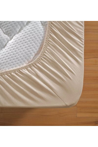 Altın Yaprak BATTAL SIZE ELASTIC 100% COTTON COMBED BED Sheet + 2 Pillowcases (50x70 cm)