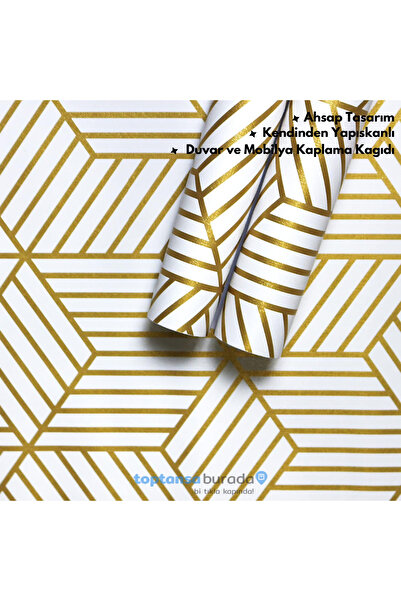 TechnoSmart 45cm×300cm Kendinden Yapışkanlı Kaplama Kağıdı Mutfak Dolap Masa Duvar Modern Görünümlü