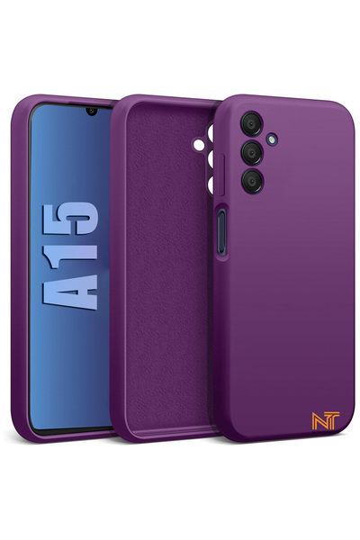 Nezih Case Samsung Galaxy A15 Kılıf Kadife Iç Yüzeyli Kamera Korumalı (şık Ta...