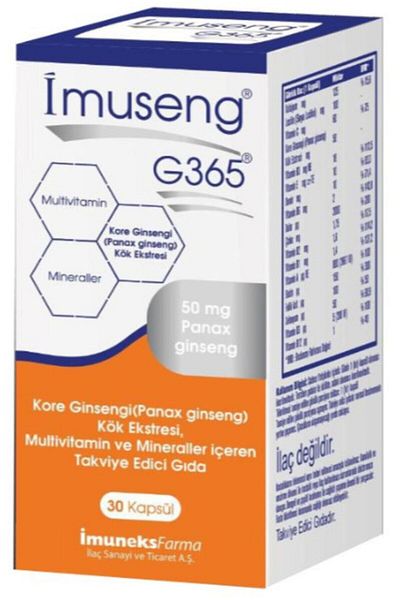 Imuneks Imuseng G365 Farma - 30 Capsules