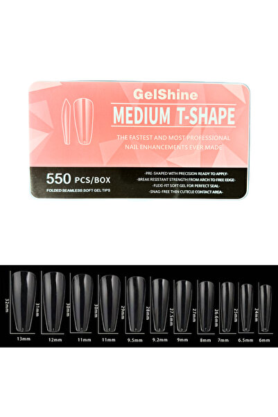 Gelshine Soft Tips Gel Protez Tırnak Soft Jel Tips 550’li