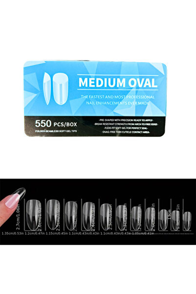 Gelshine Soft Tips Gel Protez Tırnak Soft Jel Tips 550’li