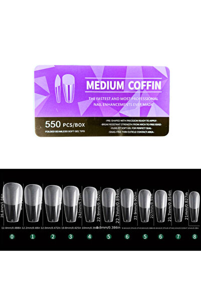 Gelshine Soft Tips Gel Protez Tırnak Soft Jel Tips 550’li