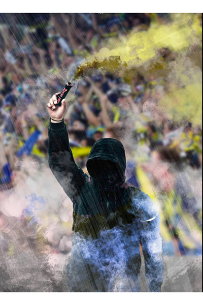 512 STORE Fenerbahce/ Ankaragücü Taraftar Poster 30x42 Çerçevesiz 8k Özel Tasarım