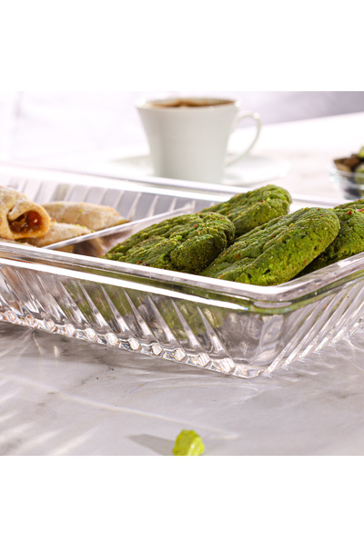 Multiamo Linea Model Glass 3-Part Presentation Rack