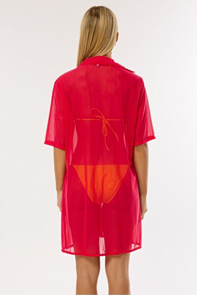 AYYILDIZ 3812 Червона пляжна сукня