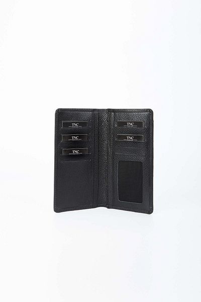 Tamer Tanca Men's Genuine Leather Black Wallet Wallet