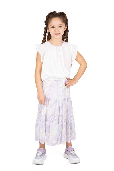 best kids Girl's Ecru Lilac Blouse