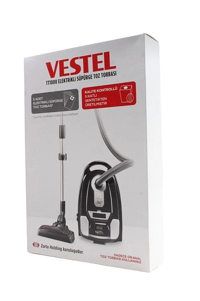 MFS Vestel Compatible 5-piece Dust Bag - Star, Poyraz, Alize, Meltem, Mistral Square Mouth