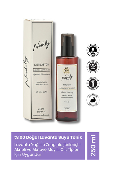 NESHLLY NATURAL Doğal Lavanta Suyu Tonik (250ML)
