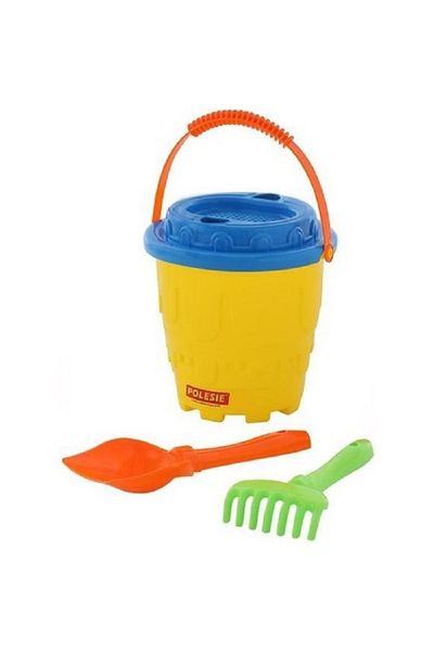 Polesie Bucket Castle Large, Screen, Small Shovel, Rake, Watering Can 51769 Beach Set