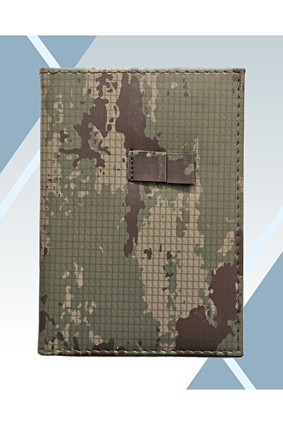 ASDAĞ Kamuflaj Desenli Kareli Not Defteri Ajanda (20×14)