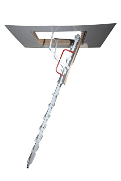 2mm Ahşap 2mm Metal Katlanır Çatı Merdiveni 70x120 Cm