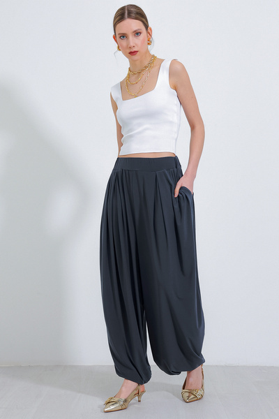 Bigdart بنطلون شالوار نسائي أنثراسايت 6659