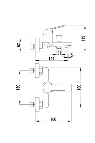 Creavit Ln2500 Luna Bathroom Faucet