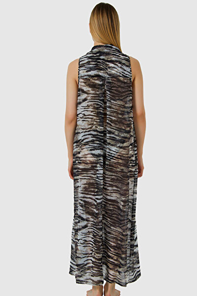 AYYILDIZ 5816 Μαύρο φόρεμα παραλίας