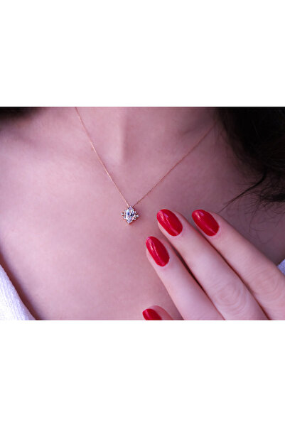 Sirius Pırlanta Luna Dream Pırlanta ve Beyaz Topaz Taşlı Kolye 0602P0018