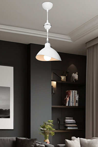 lumenistanbul ESTA KÜRE SARKIT BEYAZ KROM