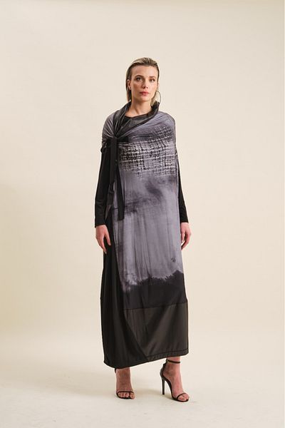 VERDA Patterned Avant-Garde Dress