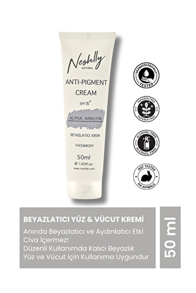 NESHLLY NATURAL Neshlly Beyazlatıcı Krem (Alpha-Arbutin) (50ml)