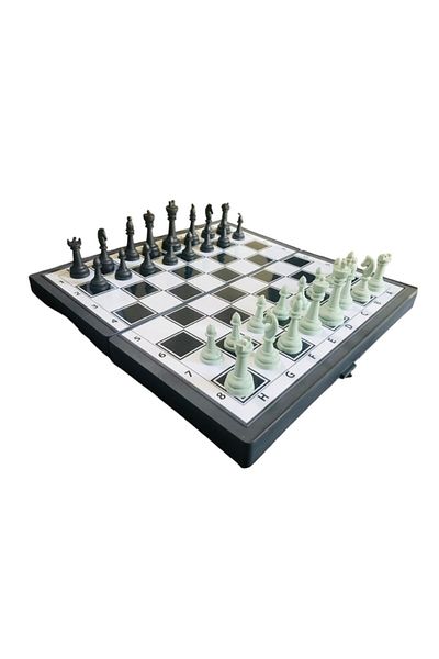nextbuy 3-Piece Magnetic School Educational Game Set with Foldable Box - Backgammon, Chess, Checkers