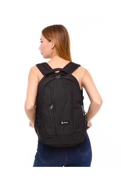 Okapi Rucsac cu trei compartimente negru Okp-128