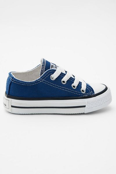 Tonny Black Kinder Unisex Jeansblau Bequeme Passform Schnürsneaker