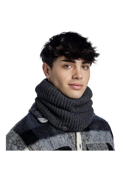 Buff Knitted Camisole Knitted & Fleece Neckwarmer Jarn Graphite Gray