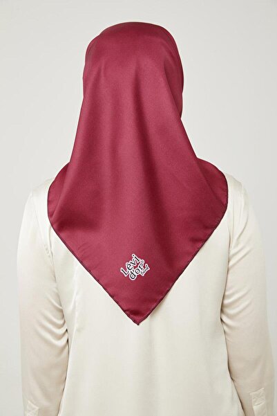 Levidor Burgundy Solid Color Trend Twill Scarf