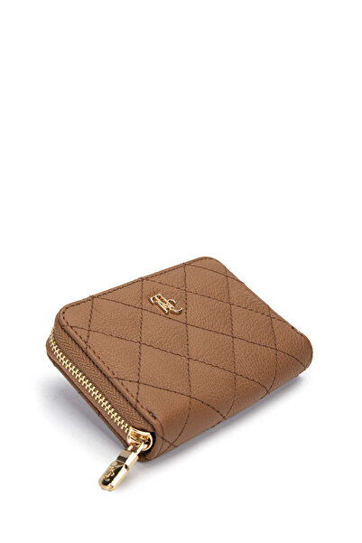 Tamer Tanca Unisex Genuine Leather Tan Wallet Wallet