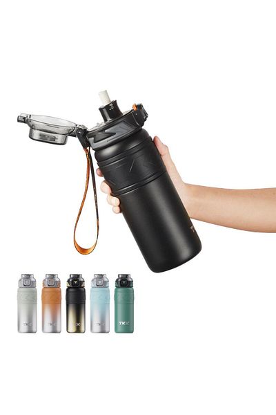 TKK Steel Thermos Flask 500ml Black