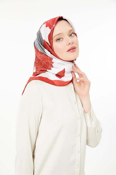Levidor وشاح تويل تريند أحمر