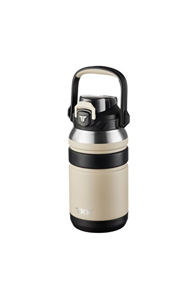 TKK Steel Thermos 1000ml Beige