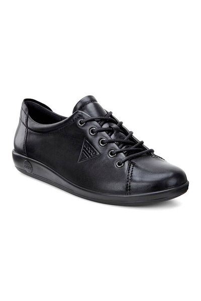 Ecco Soft 2.0 Schwarze Schuhe - Schwarzes Leder