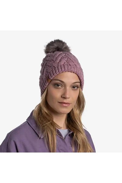 Buff Knitted And Fleece Beanie Knitted & Polar Hat Caryn Rose