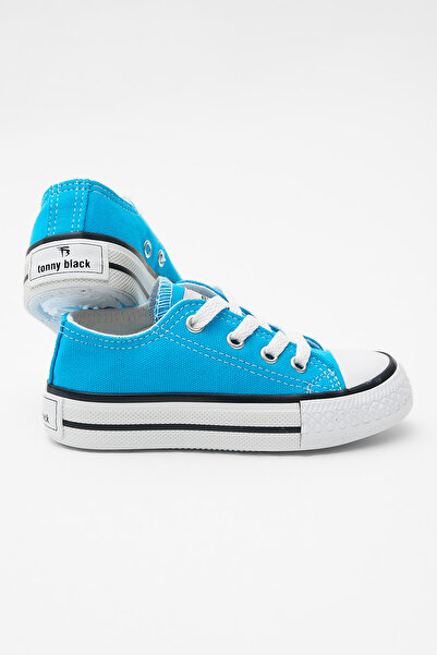 Tonny Black Çocuk Unisex Bebe Mavisi Rahat Kalıp Bağcıklı Sneaker